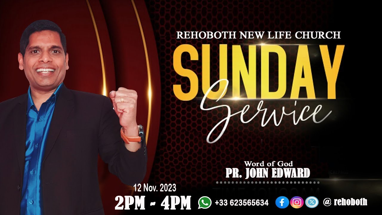 என் பாதத்தில் அமர்ந்திரு ! | Sunday Service | JOHN EDWARD | Tamil Christian Message | 12 NOV 2023