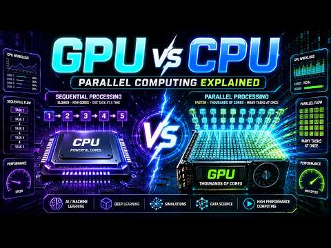 GPU vs CPU in Parallel Computing | Performance, Challenges & Why GPUs Win for AI & Simulations