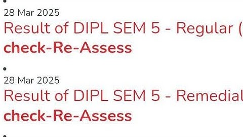 🥳GTU Result Declare Diploma SEM 5 - Regular/Remedial Student