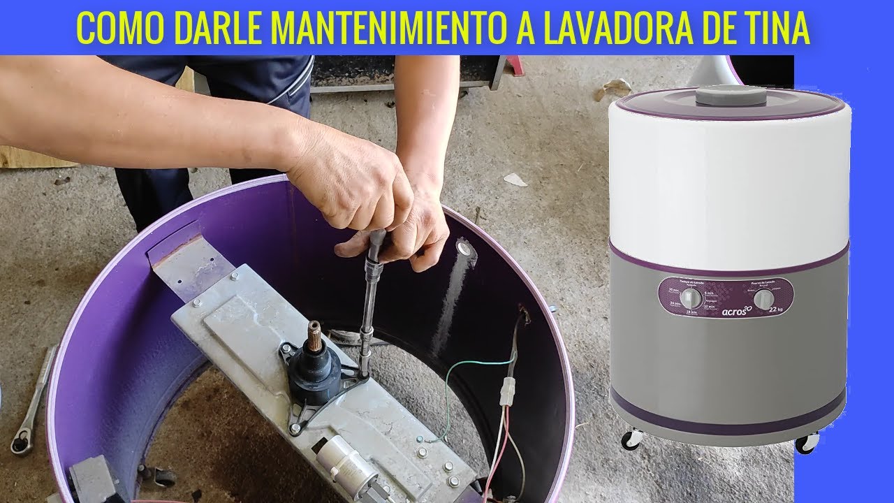 Mantenimiento lavadora Acros de tina como cambiar flecha