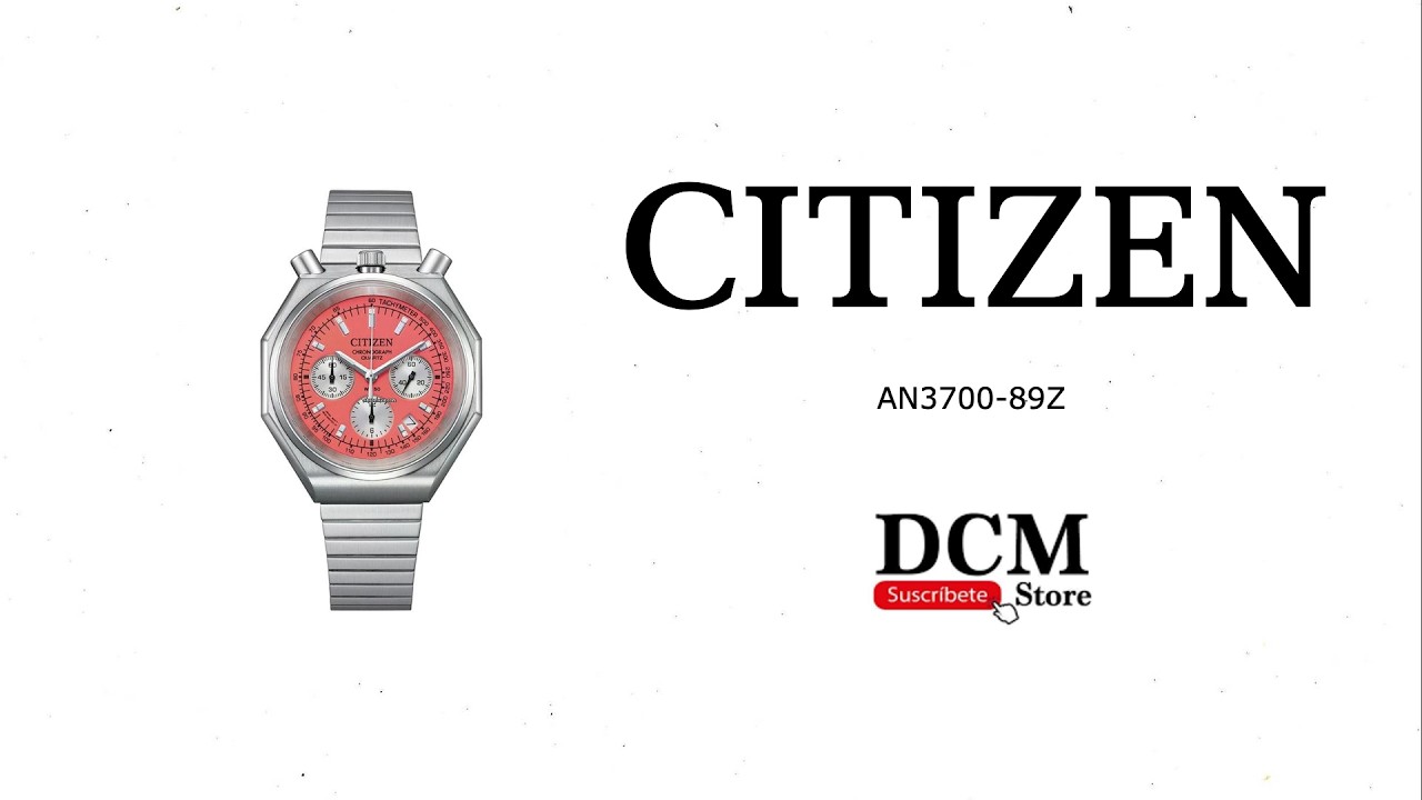 Citizen AN3700-89Z Tsuno Chrono Technical Description - YouTube