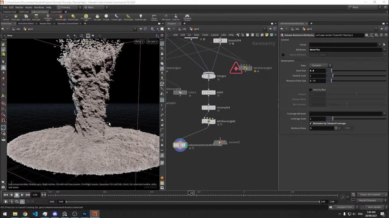 Houdini render. Торнадо рендер. торнадо туториал. houdini. vex houdini.