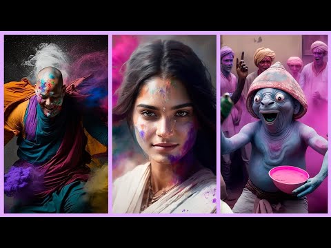 HOLI SPECIAL AI ART | ALIEN | GIRLS | WORRIERS #ai #artificialintelligence