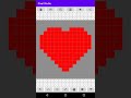 [Android] How to draw Heart pixel art with Pixel Studio?