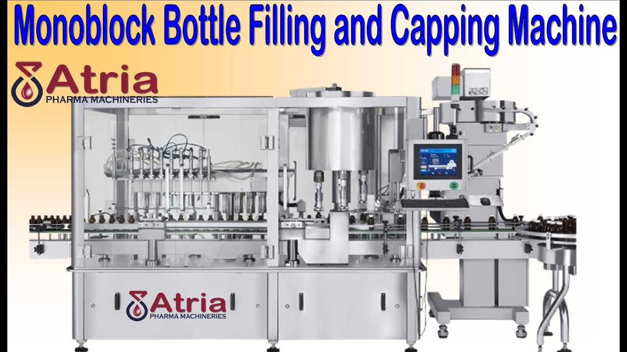 Monoblock Bottle Filling and Capping Machine || Flow Meter Liquid ...