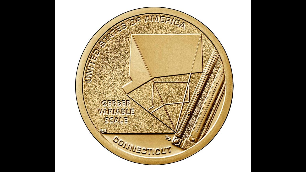 US Mint Releases The $1 Connecticut Gerber Variable Scale American Innovation Coin Today At Noon ET