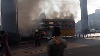 Mumbai.t travels venus bus fire accident🥹🥹