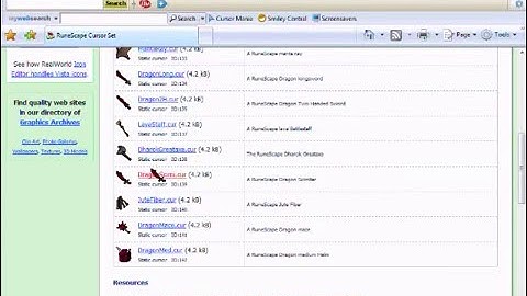 how to get a runescape cursor