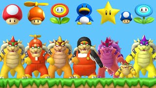 New Super Mario Bros Wii - All Bowser Power-Ups