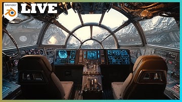 Creating a Spaceship Scifi Interior in Blender (Portrait)