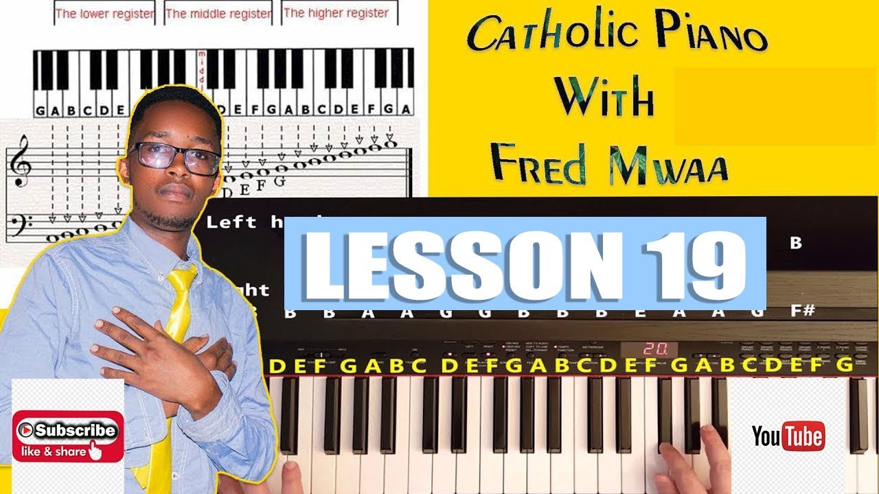 Как играть католическую песню Tuimbe kwa shangwe #lesson19 на клавиатуре фортепиано
