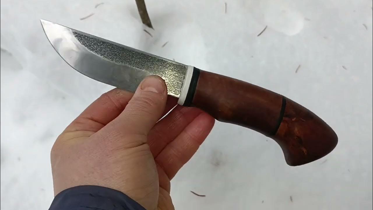 НОЖ НА СКОРУЮ РУКУ ИЗ НЕРЖАВЕЙКИ 95Х18. - YouTube