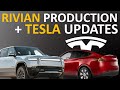 Rivian PRODUCES 1st Electric R1T Trucks + Tesla €120 million Funding