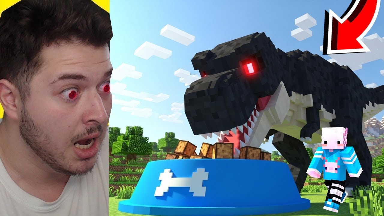 Minecraft'ta D-REX EVCİLLEŞTİRDİK!
