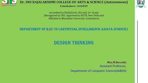 DT VIDEO||Theoretical  Fundamentals of AI ||SNS Institutions