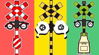 踏切アニメまとめ　踏切　電車　カンカン　Railroadcrossing Fumikiri Animememe Keretaapi Levelcrossing