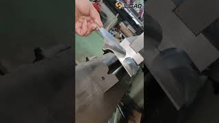 Custom die press brake equipped with special forming molds for irregular sheet metal profiles.