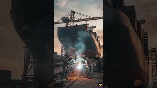 How a Giant Ship is Built: From Design to Launch👹 #original