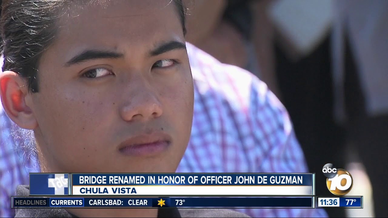 Bridge over I-805 in Chula Vista dedicated to fallen officer