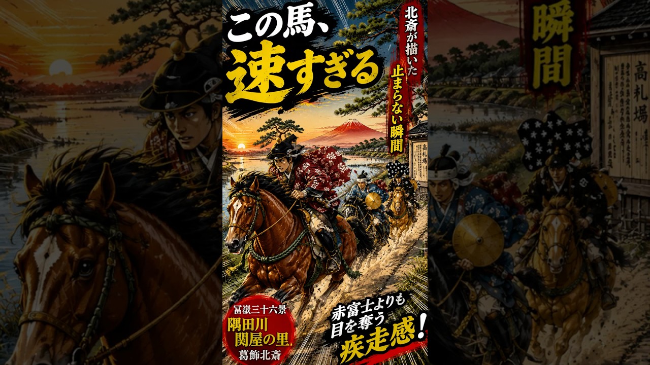 馬のいる景色 Why Is This Horse So Fast? [Sekiya Village on the Sumida River