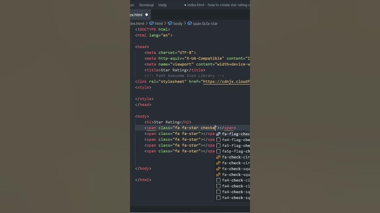 How to create star rating using html and css only #html #css #star # ...