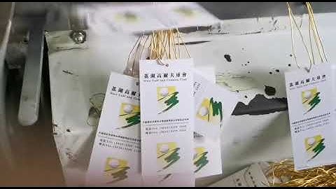 hang tag stringer machine for elastic string