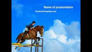 Steeplechase PowerPoint Template by PoweredTemplate.com