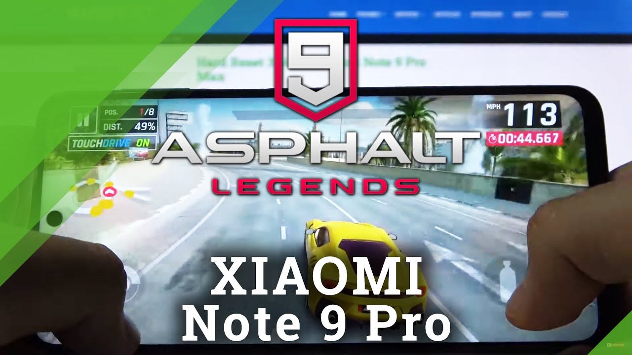 Test ASPHALT 9 on XIAOMI Note 9 Pro – High Graphics Performance
