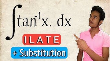 How to Integrate tan(inv)x dx. Tan Inverse x. Integration of (tan x)^-1 Using By Parts ILATE Method.