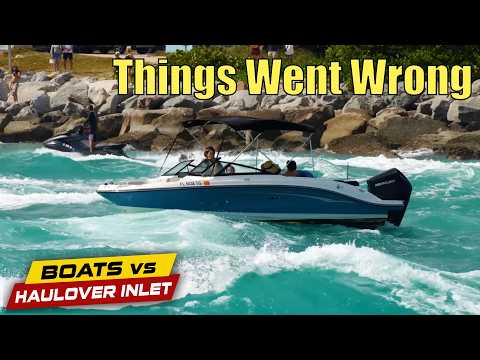 Things Go Wrong At Haulover!! | Boats vs Haulover Inlet