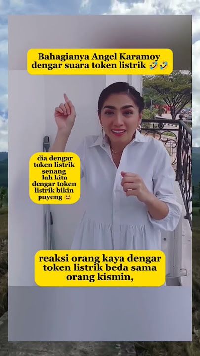 sebahagia itu Angel Karamoy dengar suara token listrik #angelkaramoy #angel #shorts