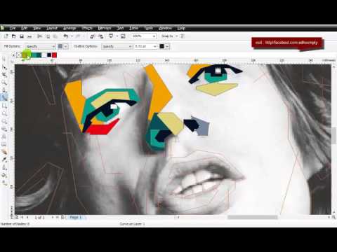 Mike Jagger WPAP Tutorial CorelDraw | Edho