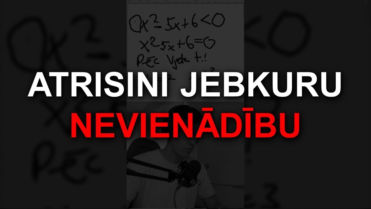 Kā atrisināt JEBKURU nevienādību? | TikTok compilation