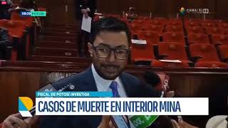 Fiscalía amplía investigaciones a propietarios mineros por muertes en interior de minas en Potosí
