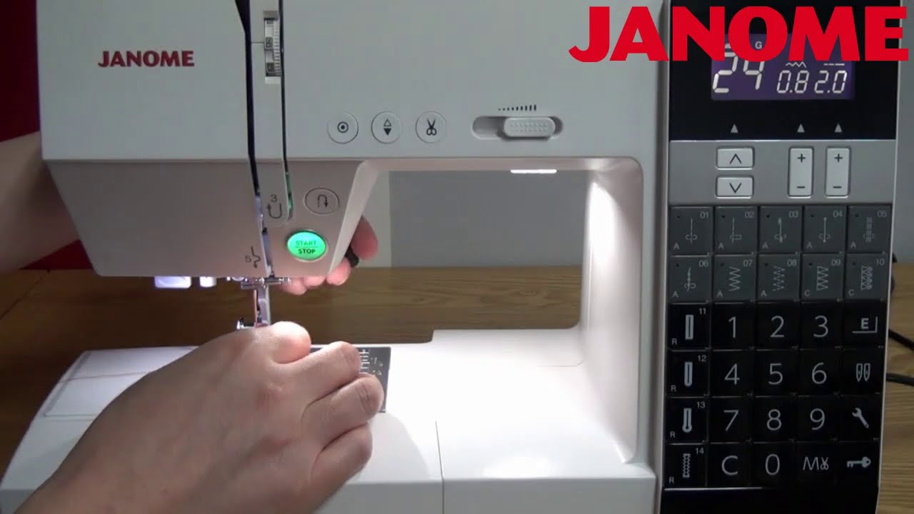 JANOME 미싱 [ DC7100 ] 14. 단뜨기 봉제 YouTube
