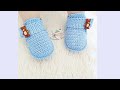 BOTINES A CROCHET PARA BEBE  - PASO A PASO - TUTORIAL -