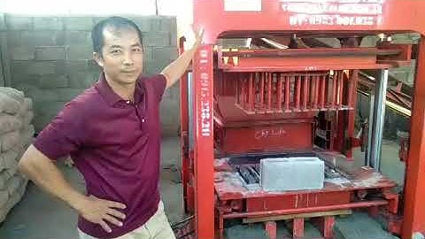 HHC08 anh Nam Lạng Sơn vui mừng khi nhận máy ép gạch block bê tông thủy lực Hồ Hoàn Cầu 0983001038