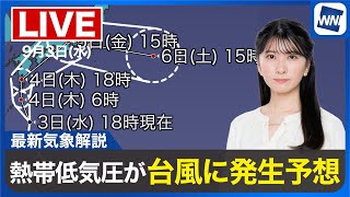ウェザーニュースの配信のサムネイル画像