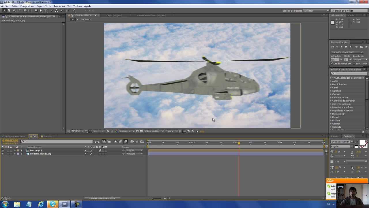 Tutorial helicóptero 3D en After Effects y ProAnimator - YouTube