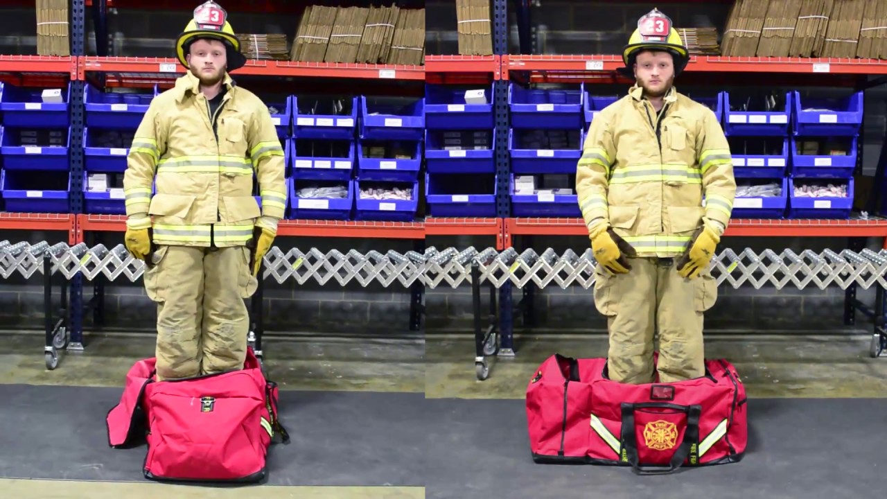 ROLLING FIREFIGHTER TURNOUT GEAR BAG | Industrial Safety, Inc.