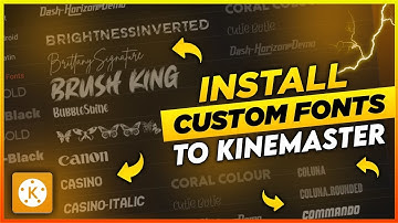 How To Import Add Install Custom Fonts In Kinemaster Easily | Kinemaster Me Custom Fonts Kaise Kare
