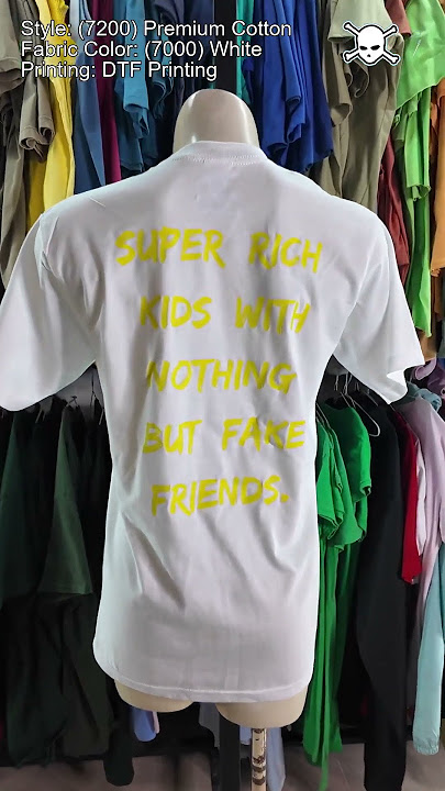 (7000) White (7200) Premium Cotton Custom Design Ondemand DTF Printing Best Quality Tshirt in Bali