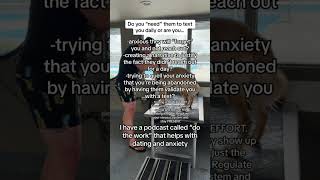 Daily texting in dating. #anxiousattachment #datingadvice #text