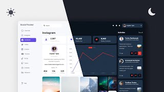 Responsive Dashboard with Dark Mode Switch | HTML, CSS, Chart JS