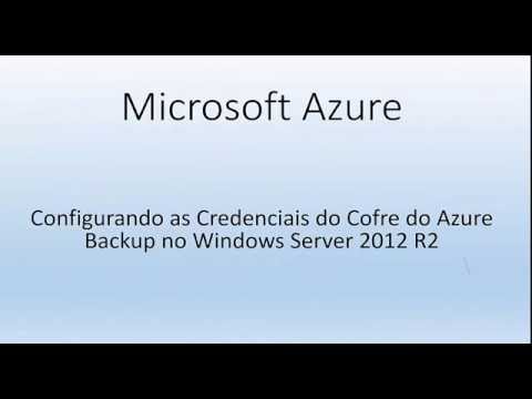Configurando as Credenciais do Azure no Windows Server