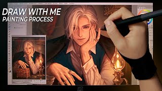 Looking for Something?🕯️ [Draw with Me / Painting Process]