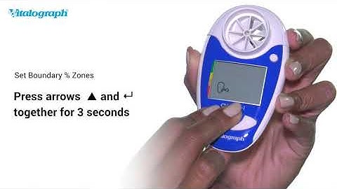 asma-1 and lung monitor: Setting personal best values & zones on Vitalograph asma-1 and lung monitor