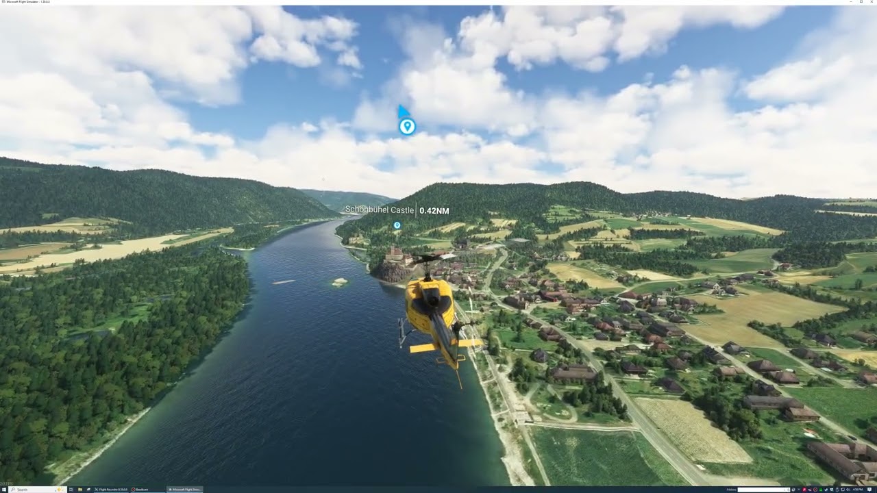 Exploring "Melk Abbey" & The "Schonbuhel Castle" In The AM/PM, In A "UH-1 Huey", Melk, Austria.