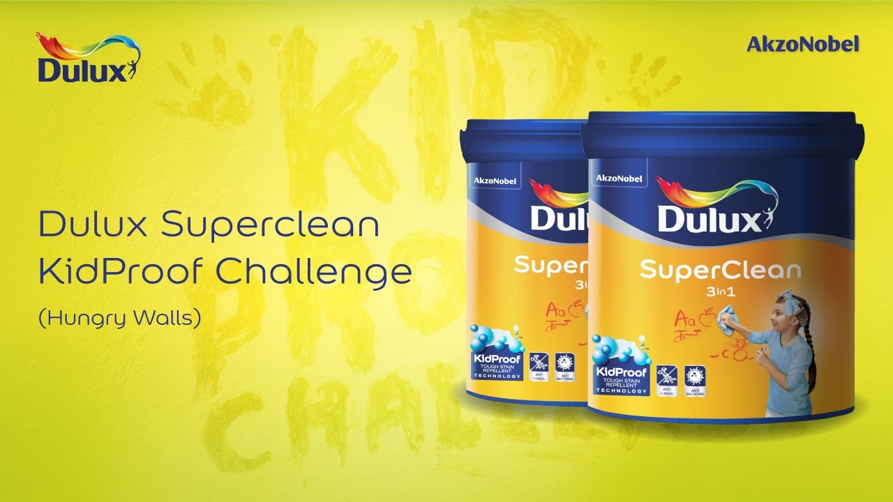 Dulux SuperClean KidProof Challenge (Hungry Walls) YouTube