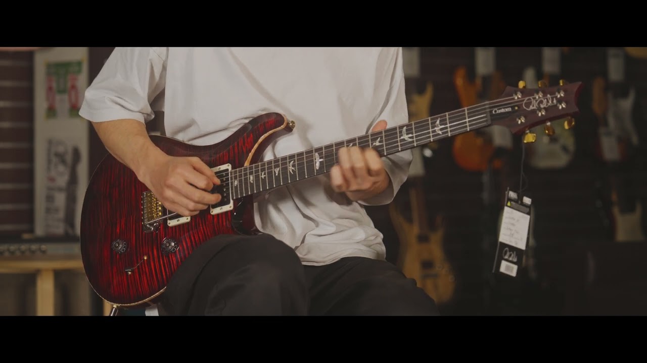 Paul Reed Smith Custom24 10Top Fire Red Burst - YouTube
